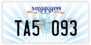 TA5093  license plate in MS