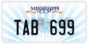 TAB699  license plate in MS