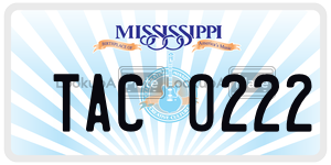 TACO222  license plate in MS