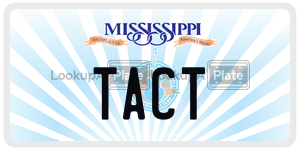 TACT  license plate in MS