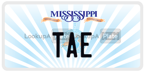 TAE  license plate in MS