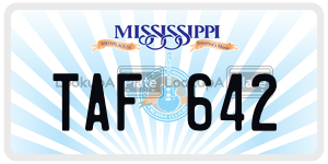 TAF642  license plate in MS