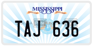TAJ636  license plate in MS