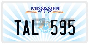 TAL595  license plate in MS