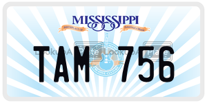 TAM756  license plate in MS