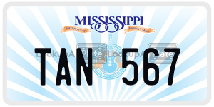TAN567  license plate in MS