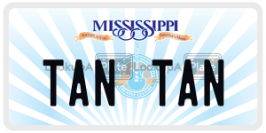 TANTAN  license plate in MS