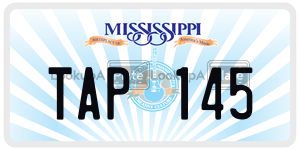 TAP145  license plate in MS