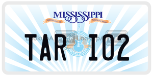 TARIO2  license plate in MS
