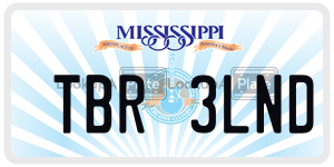 TBR3LND  license plate in MS