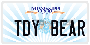 TDYBEAR  license plate in MS