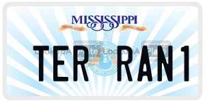 TERRAN1  license plate in MS