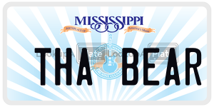 THABEAR  license plate in MS
