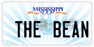 THEBEAN  license plate in MS
