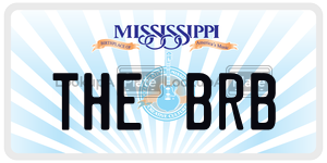THEBRB  license plate in MS