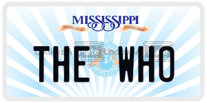 THEWHO  license plate in MS