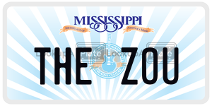 THEZOU  license plate in MS