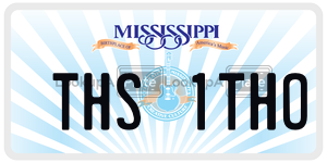 THS1THO  license plate in MS