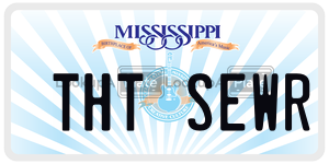 THTSEWR  license plate in MS