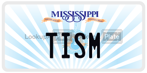 TISM  license plate in MS