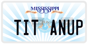 TITANUP  license plate in MS