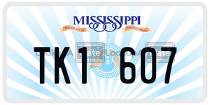TK1607  license plate in MS