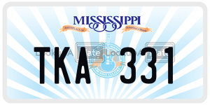 TKA331  license plate in MS