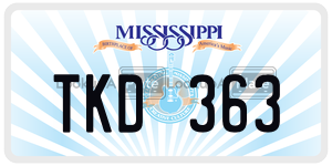 TKD363  license plate in MS
