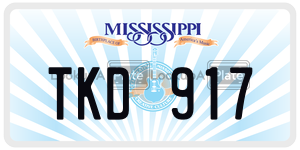 TKD917  license plate in MS
