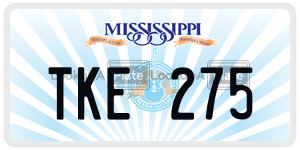 TKE275  license plate in MS