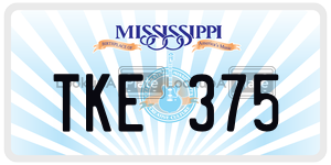 TKE375  license plate in MS