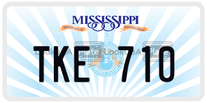 TKE710  license plate in MS