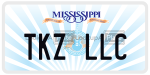 TKZLLC  license plate in MS