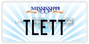 TLETT  license plate in MS