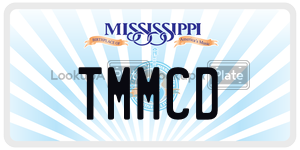 TMMCD  license plate in MS