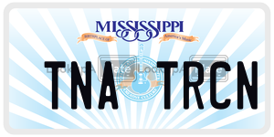 TNATRCN  license plate in MS