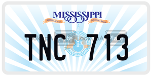 TNC713  license plate in MS