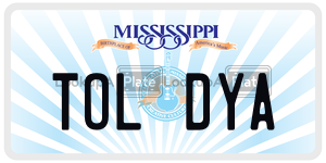 TOLDYA  license plate in MS