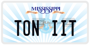 TONIIT  license plate in MS