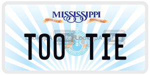 TOOTIE  license plate in MS