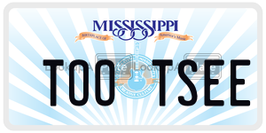 TOOTSEE license plate in Mississippi
