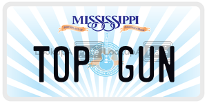 TOPGUN  license plate in MS