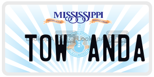 TOWANDA  license plate in MS