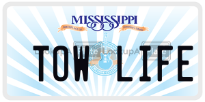 TOWLIFE  license plate in MS