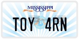 TOY4RN  license plate in MS