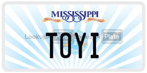 TOYI  license plate in MS