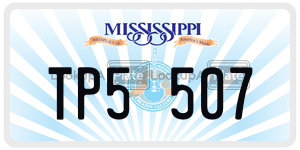 TP5507  license plate in MS