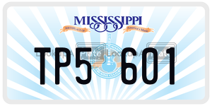 TP5601  license plate in MS