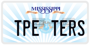 TPETERS  license plate in MS