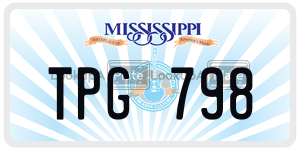 TPG798  license plate in MS